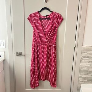 BCBG Red Midi Dress